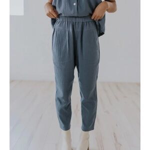 Roolee Slate Blue Ankle Pants